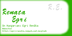 renata egri business card