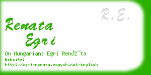 renata egri business card